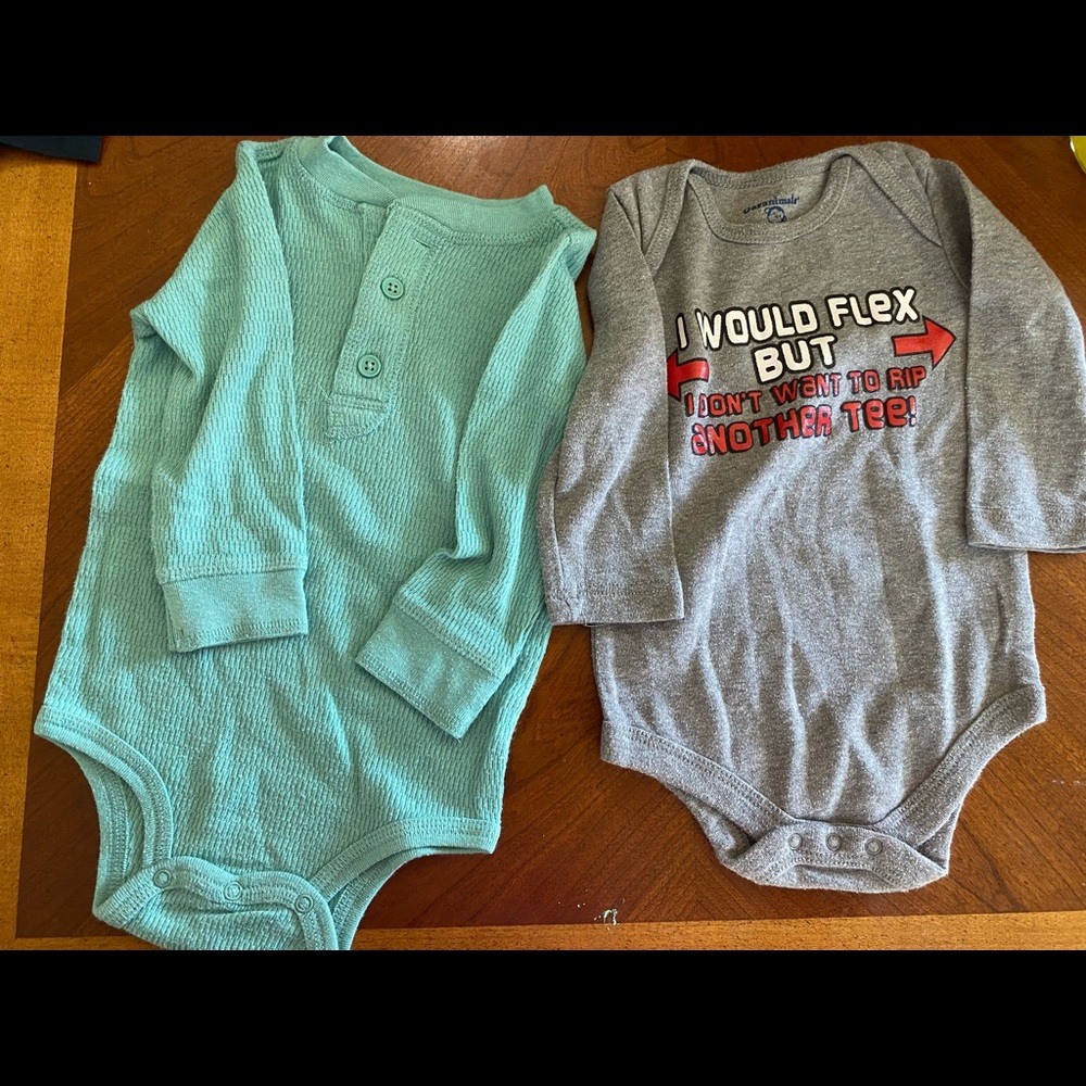 Boys long sleeve onesies